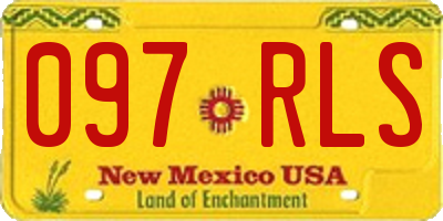 NM license plate 097RLS