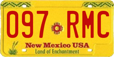 NM license plate 097RMC