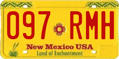 NM license plate 097RMH