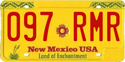 NM license plate 097RMR