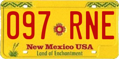 NM license plate 097RNE