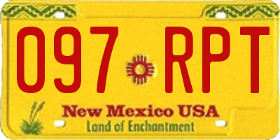 NM license plate 097RPT