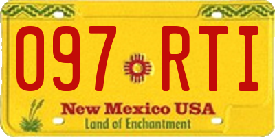 NM license plate 097RTI
