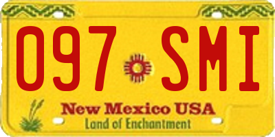 NM license plate 097SMI