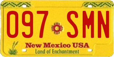 NM license plate 097SMN