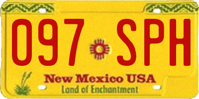 NM license plate 097SPH