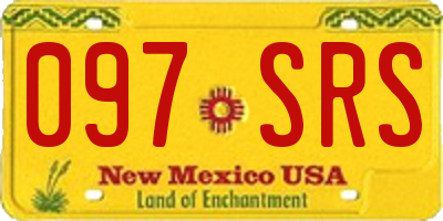 NM license plate 097SRS
