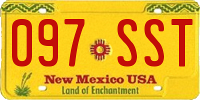 NM license plate 097SST