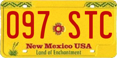 NM license plate 097STC