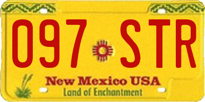 NM license plate 097STR