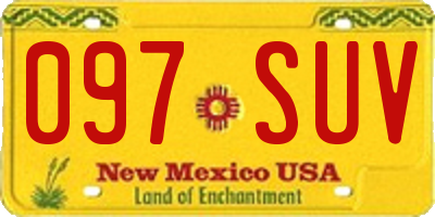 NM license plate 097SUV