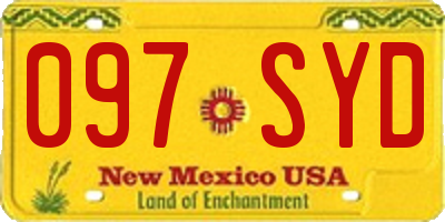NM license plate 097SYD
