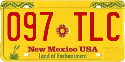 NM license plate 097TLC
