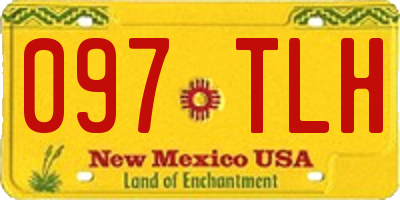 NM license plate 097TLH