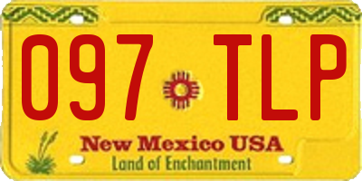 NM license plate 097TLP