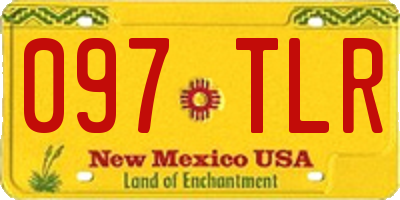 NM license plate 097TLR