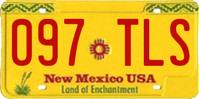NM license plate 097TLS