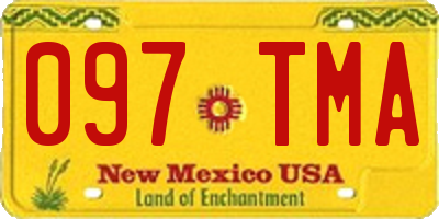 NM license plate 097TMA
