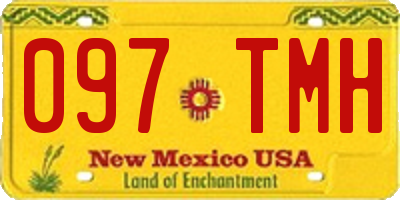 NM license plate 097TMH