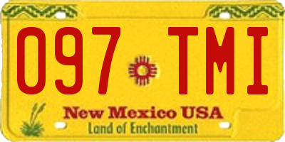 NM license plate 097TMI