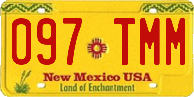 NM license plate 097TMM
