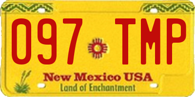 NM license plate 097TMP