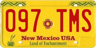 NM license plate 097TMS