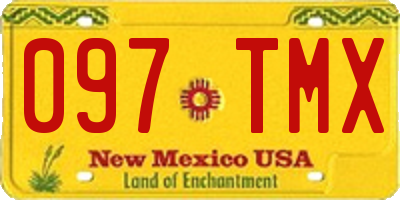 NM license plate 097TMX