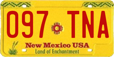 NM license plate 097TNA