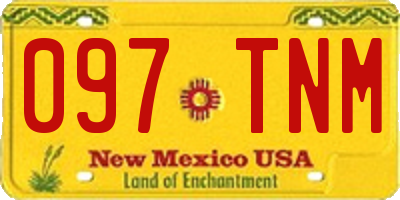NM license plate 097TNM