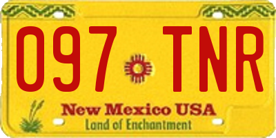 NM license plate 097TNR