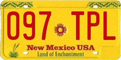 NM license plate 097TPL