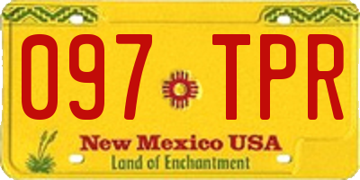 NM license plate 097TPR
