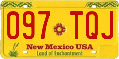 NM license plate 097TQJ