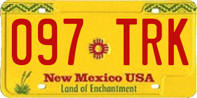 NM license plate 097TRK