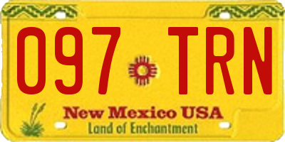 NM license plate 097TRN