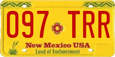 NM license plate 097TRR