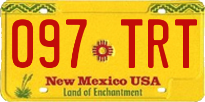 NM license plate 097TRT