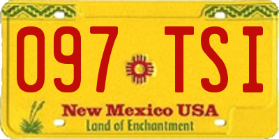 NM license plate 097TSI