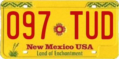 NM license plate 097TUD
