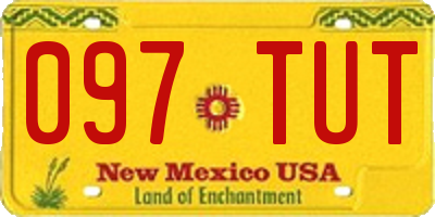 NM license plate 097TUT