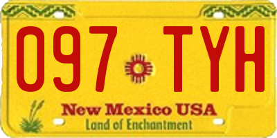 NM license plate 097TYH