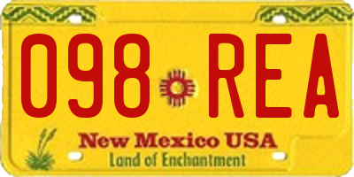 NM license plate 098REA