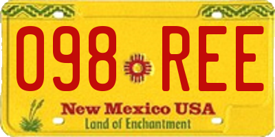NM license plate 098REE