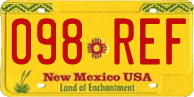 NM license plate 098REF