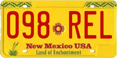 NM license plate 098REL