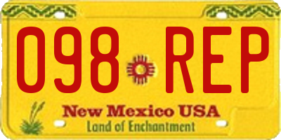 NM license plate 098REP