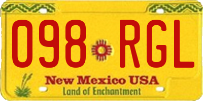 NM license plate 098RGL