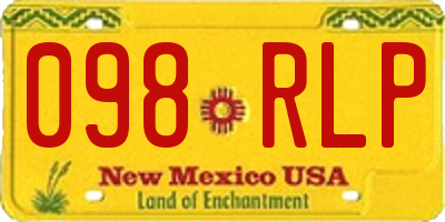 NM license plate 098RLP
