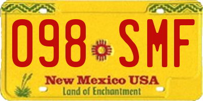 NM license plate 098SMF